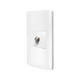 Toma TV Coaxial con Placa De Termopolímero Pininfarina