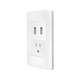 Cargador USB 2 Módulos y Contacto con Placa De Termopolímero Pininfarina