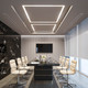 Illux TL-1521 Luminaria Esquina LED Invisible-Line Interconectable De Empotrar En Techo 15 W 100-277 V~