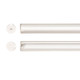 The Collection TL-4506.SBTKIT Kit De Perfil Athena Curvo De Sobreponer o Suspender Para Tira Led Acabado Blanco Cubierta Transparente 2M