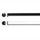 The Collection TL-4507.SORNOPKIT Kit De Perfil Falcon De Sobreponer Para Tira Led Acabado Negro Cubierta Opalina 2M
