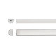 The Collection TL-4511.SORPKIT60 Kit De Perfil Epsilon De Sobreponer Para Tira Led Acabado Plata Cubierta Transparente Ángulo de Apertura 60° 2M