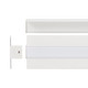 The CollectionTL-4517.EMBKIT Kit De Perfil Columbia De Empotrar Para Tira Led Acabado Blanco Cubierta Opalina 2M