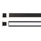The Collection TL-4520.EMNOPKIT Kit De Perfil Galileo De Empotrar Para Tira Led Acabado Negro Cubierta Opalina 2M