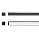 The Collection TL-4521.SORNDKIT Kit De Perfil Magellan De Sobreponer Para Tira Led Acabado Negro Cubierta Difusa 2M