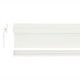 The Collection TL-4523.ZCLBDKIT Kit De Perfil Chandra Para Zoclo  De Sobreponer En Tira Led Acabado Blanco Cubierta Difusa 2M